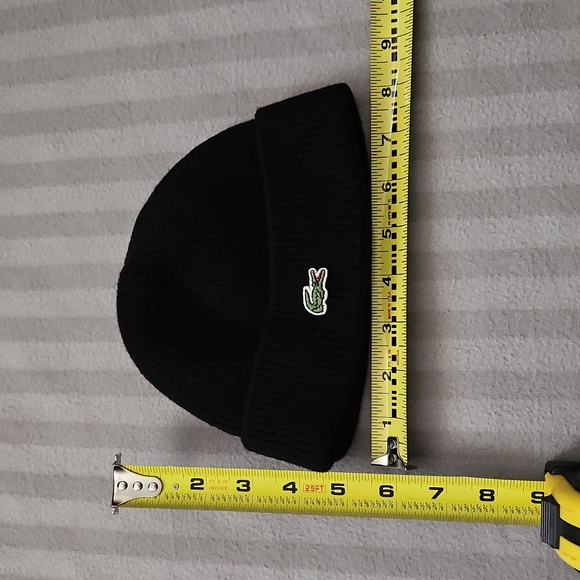 Lacoste Black Kids Beanie Hat - Picture 3 of 3